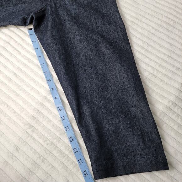 Ashley Stewart Plus 3X Denim Cropped Jacket Lattice Shoulder Detail Bolero Boho - Picture 9 of 9